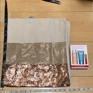 Clarins tote bag with 3pc skincare